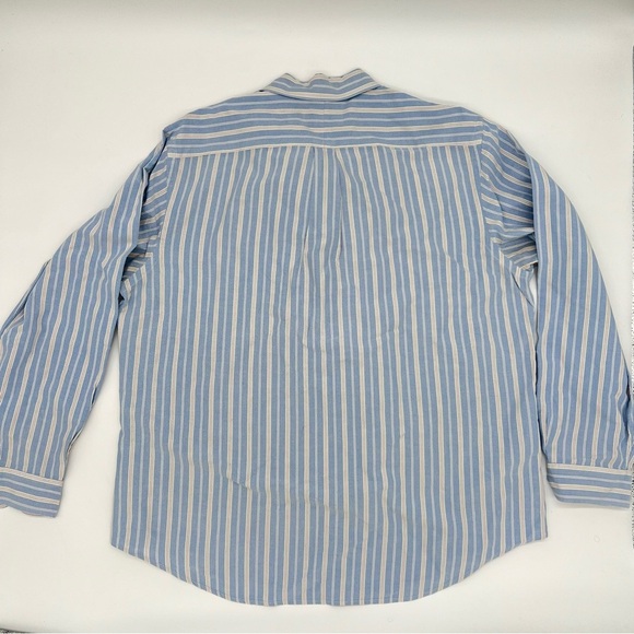 Polo by Ralph Lauren Men's Flesh Pony Blue, White & Pink Striped Shirt Size XL - Picture 11 of 11